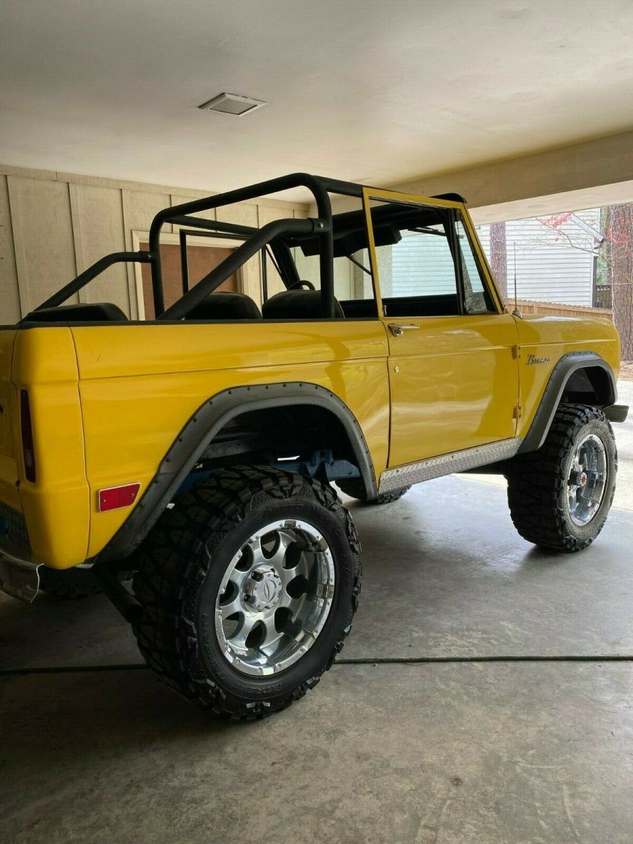 1966 Yellow Ford Bronco SUV