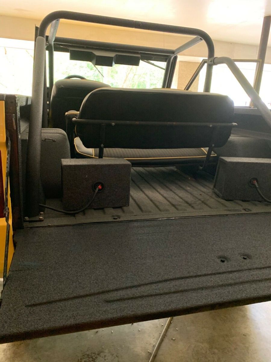 1966 Yellow Ford Bronco SUV