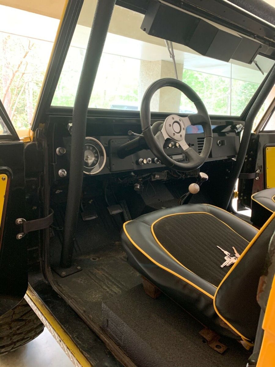 1966 Yellow Ford Bronco SUV