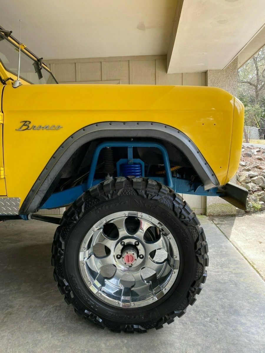 1966 Yellow Ford Bronco SUV