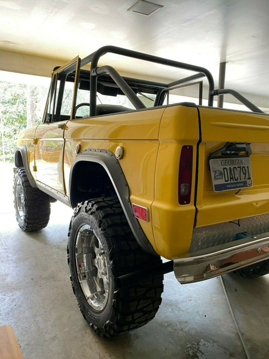 1966 Yellow Ford Bronco SUV