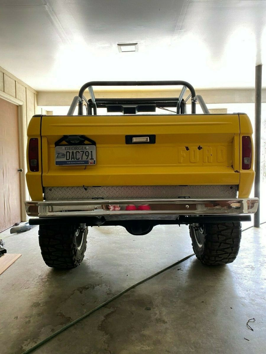 1966 Yellow Ford Bronco SUV