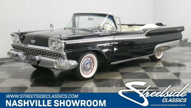 1959 Black Ford Galaxie Convertible