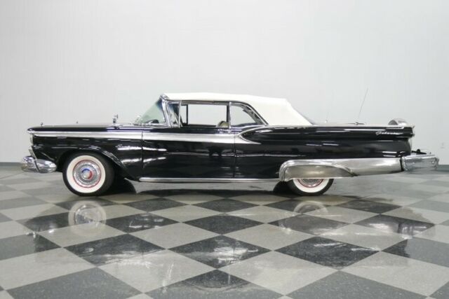 1959 Black Ford Galaxie Convertible