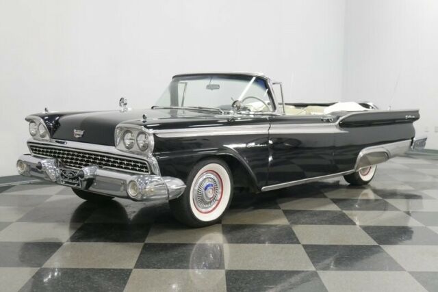 1959 Black Ford Galaxie Convertible
