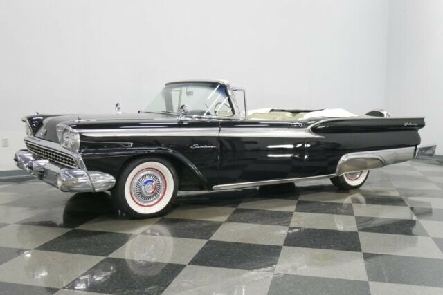 1959 Black Ford Galaxie Convertible