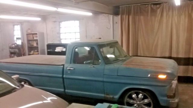 1970 Blue Ford F-100 Crew Cab Pickup