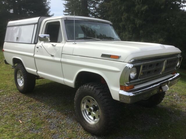 1971 White Ford F-100 Standard Cab Pickup