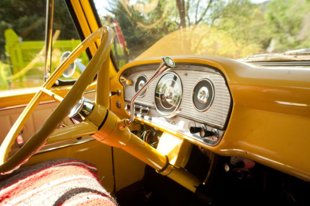 1963 Yellow Ford F-100 Short Body Step side pick up