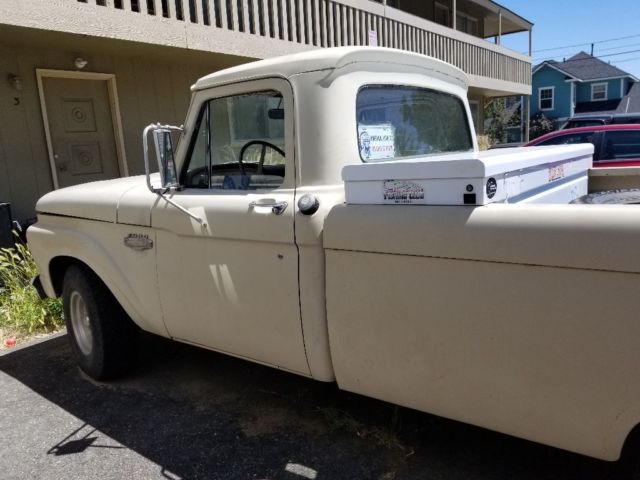 1966 Beige Ford F-100 Standard Cab Pickup