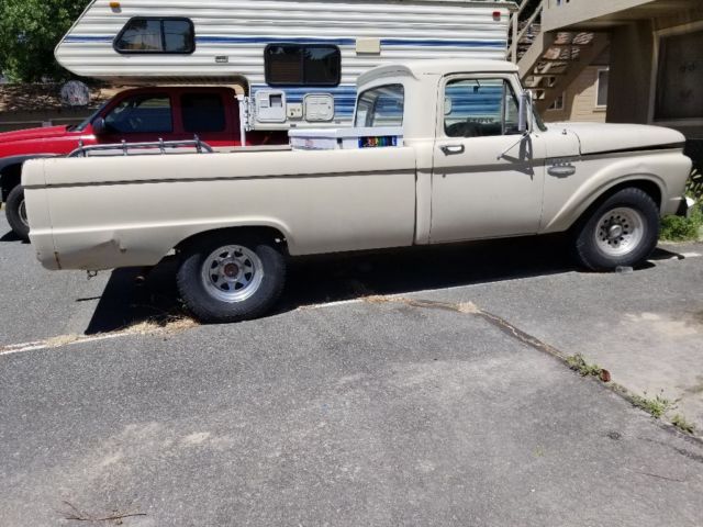 1966 Beige Ford F-100 Standard Cab Pickup
