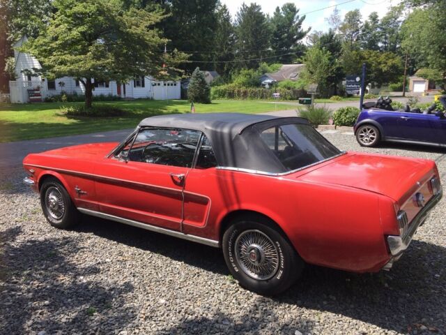 1966 Red Ford Mustang Convertible
