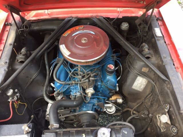 1966 Red Ford Mustang Convertible