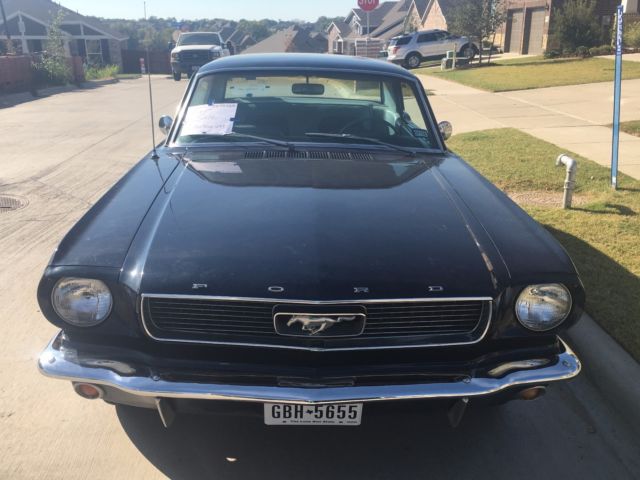 1966 Navy Blue Ford Mustang Coupe