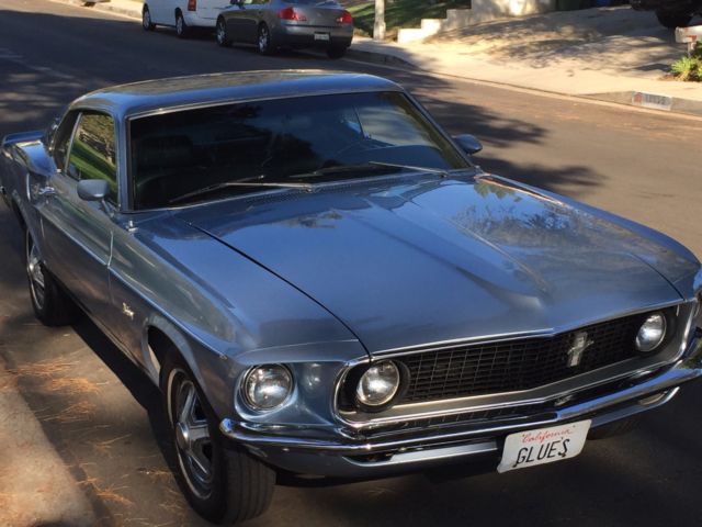 1969 Blue Ford Mustang Coupe
