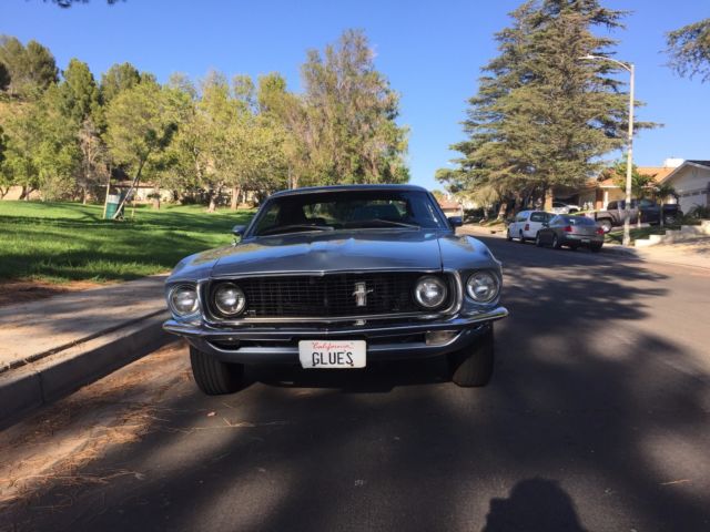 1969 Blue Ford Mustang Coupe