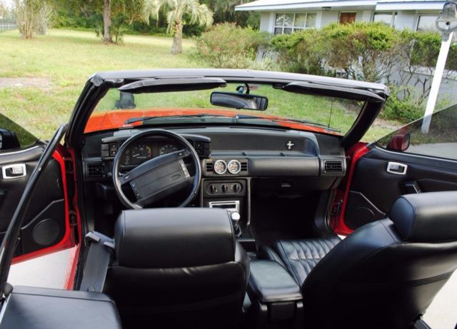 1993 Vibrant Red Ford Mustang Convertible