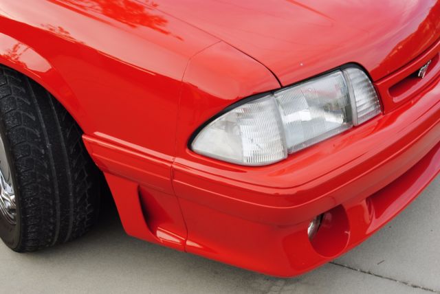 1993 Vibrant Red Ford Mustang Convertible