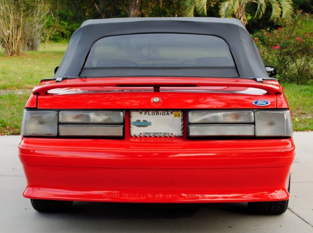 1993 Vibrant Red Ford Mustang Convertible