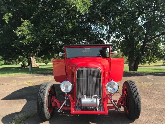 1929 Viper Red Ford Model A Coupe