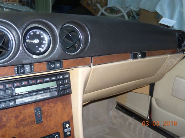 1989 Red Mercedes-Benz SL-Class Convertible