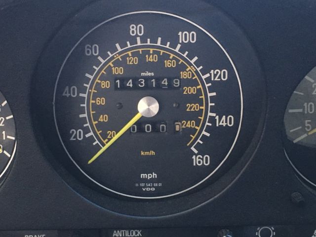 1985 Red Mercedes-Benz SL-Class Convertible Coupe