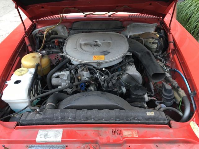 1985 Red Mercedes-Benz SL-Class Convertible Coupe