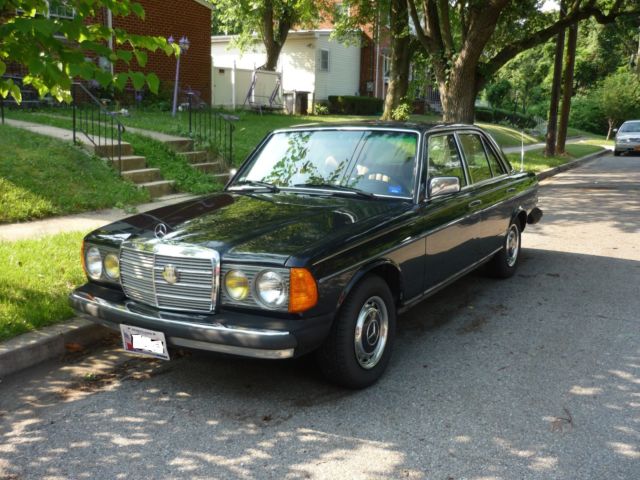 1983 Blue Mercedes-Benz 200-Series Sedan