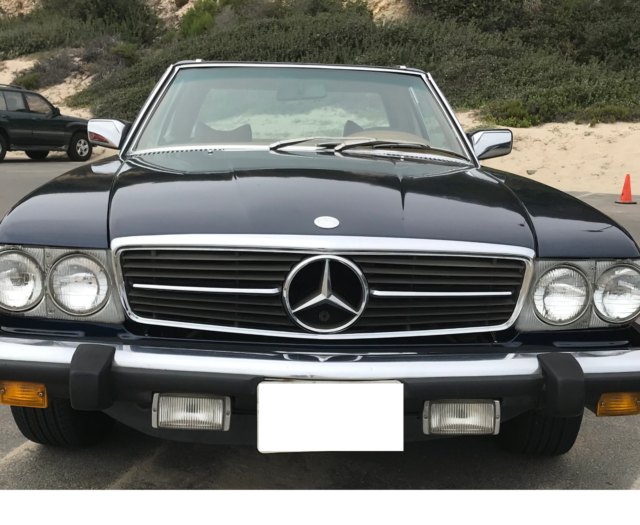 1977 Blue Mercedes-Benz SL-Class Convertible