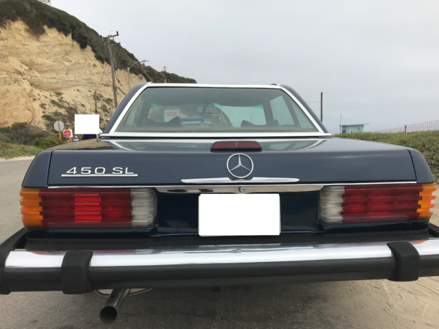 1977 Blue Mercedes-Benz SL-Class Convertible