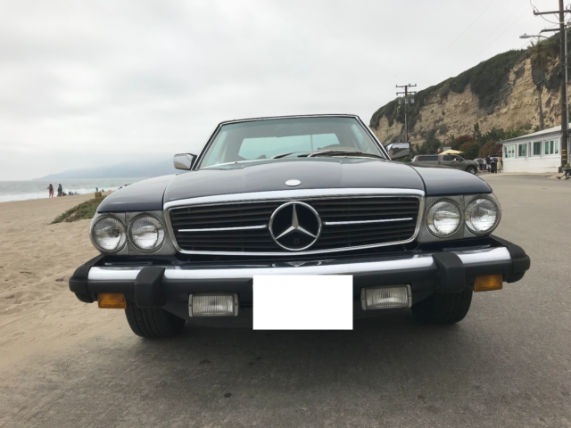 1977 Blue Mercedes-Benz SL-Class Convertible