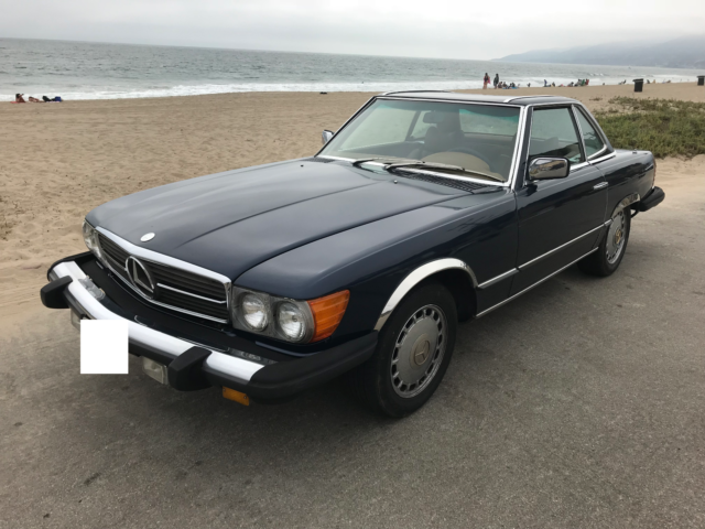 1977 Blue Mercedes-Benz SL-Class Convertible