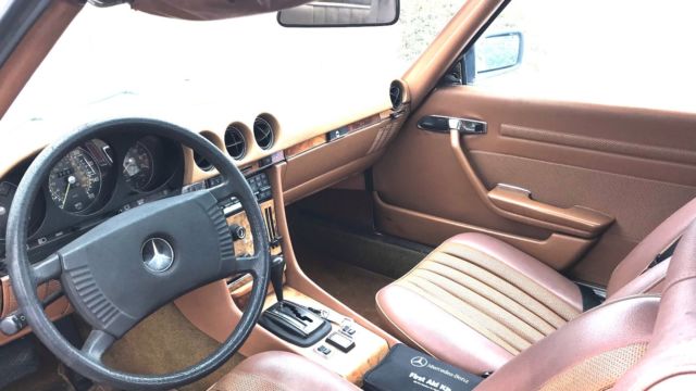 1977 Blue Mercedes-Benz SL-Class Convertible