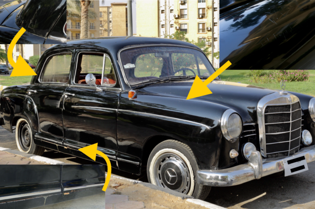 1960 Black Mercedes Benz W120 180b Sedan