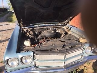 1970 Blue Chevrolet Malibu Sedan