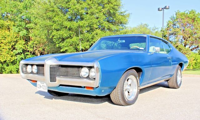1969 Blue Pontiac Le Mans Coupe