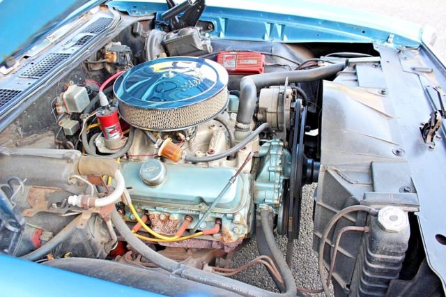 1969 Blue Pontiac Le Mans Coupe