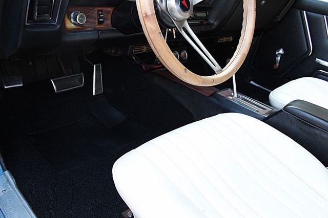 1969 Blue Pontiac Le Mans Coupe