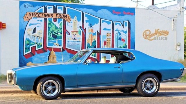 1969 Blue Pontiac Le Mans Coupe