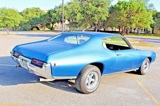 1969 Blue Pontiac Le Mans Coupe