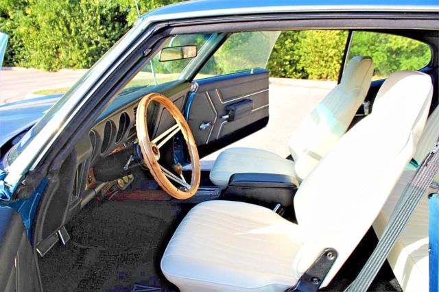 1969 Blue Pontiac Le Mans Coupe