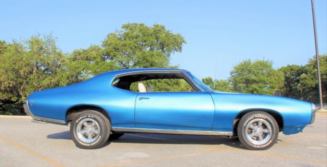 1969 Blue Pontiac Le Mans Coupe