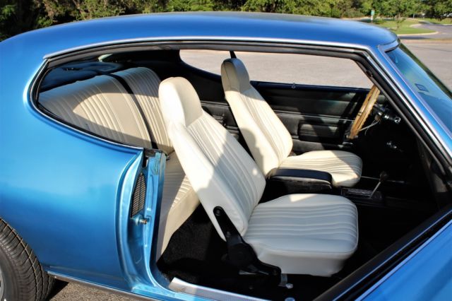 1969 Blue Pontiac Le Mans Coupe