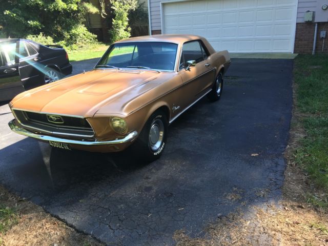 1968 Honey Gold Ford Mustang Coupe