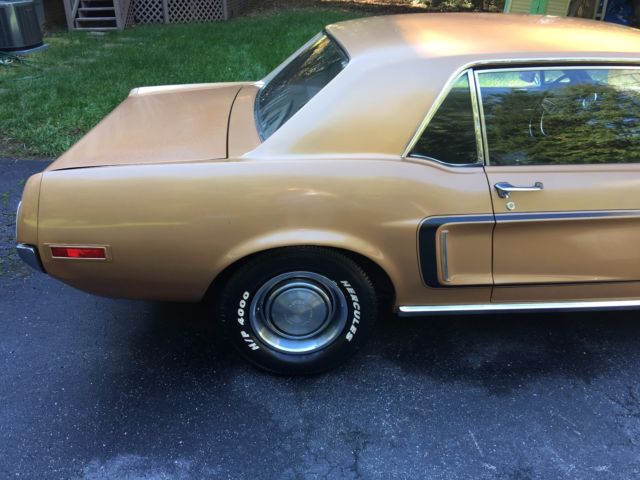 1968 Honey Gold Ford Mustang Coupe