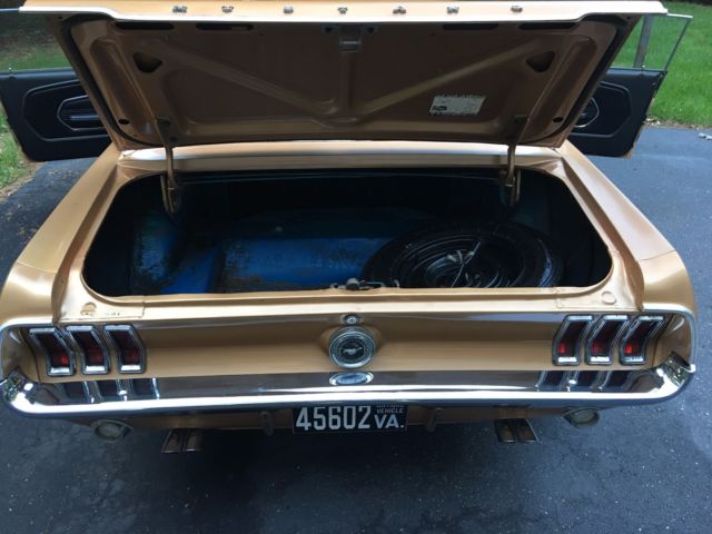 1968 Honey Gold Ford Mustang Coupe