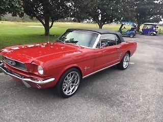 1966 Red Ford Mustang Convertible