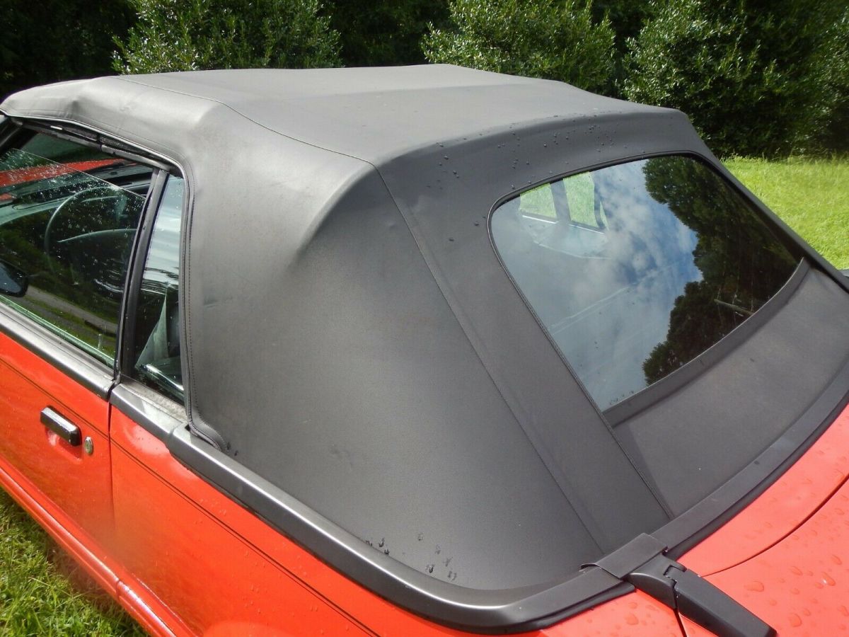 1987 Red Ford Mustang Convertible