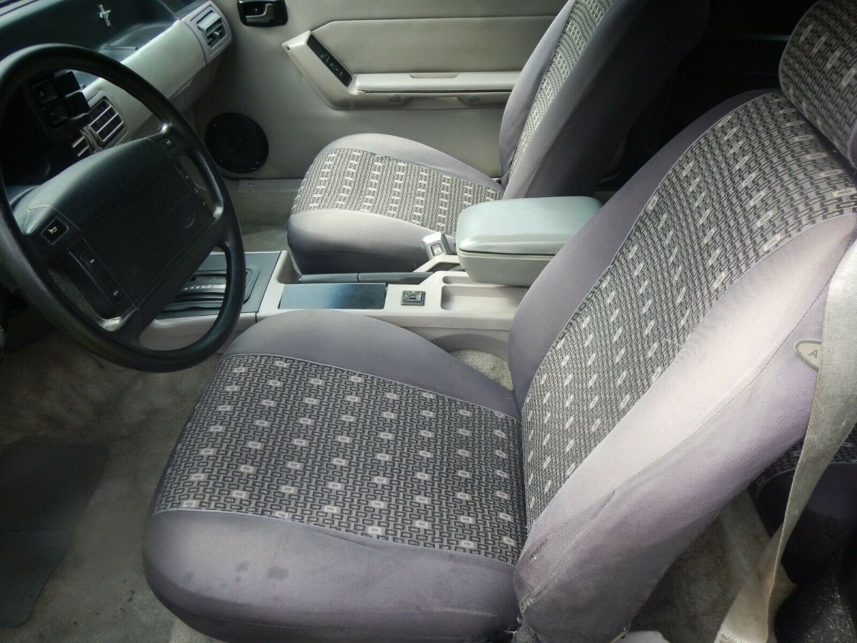 1987 Red Ford Mustang Convertible