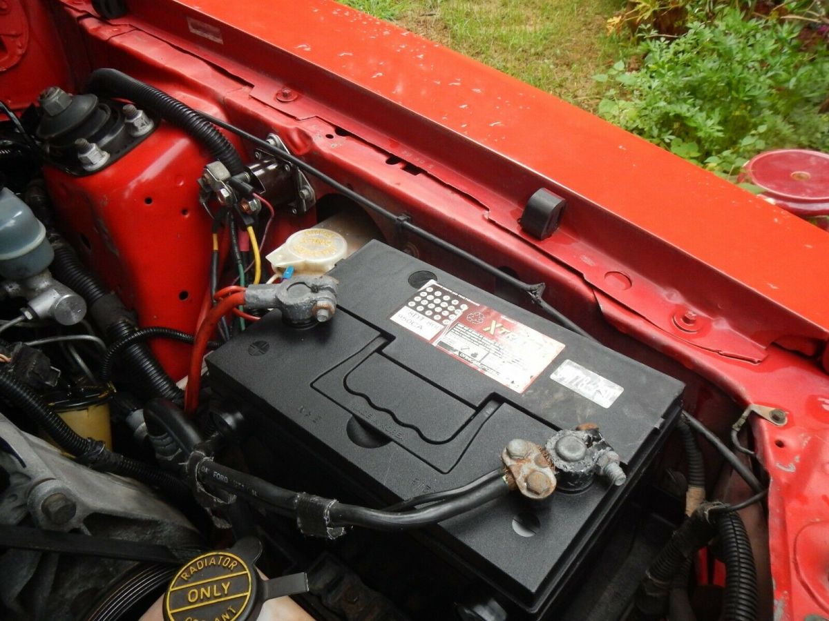 1987 Red Ford Mustang Convertible